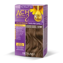 Biokeratin ACH 8 Kit Tinta Per Capelli 5/MF Castano Chiaro Marrone Freddo
