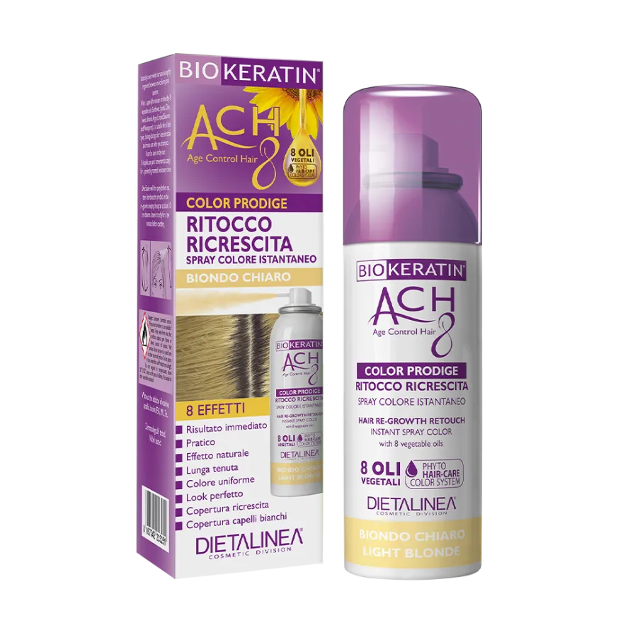 Biokeratin Ach8 Ritocco Ricrescita Spray Biondo Chiaro 75ml