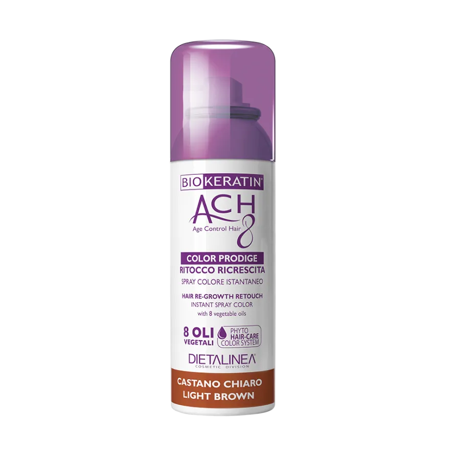 Biokeratin Ach8 Ritocco Ricrescita Spray Castano Chiaro 75ml