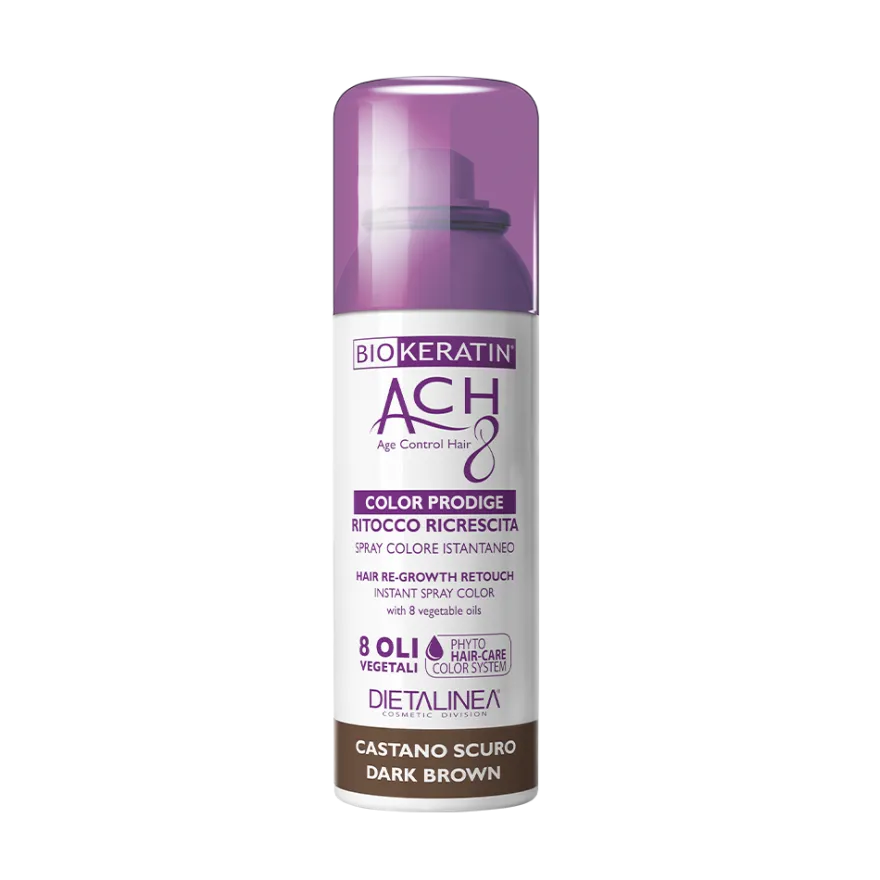 Biokeratin Ach8 Ritocco Ricrescita Spray Castano Scuro 75ml