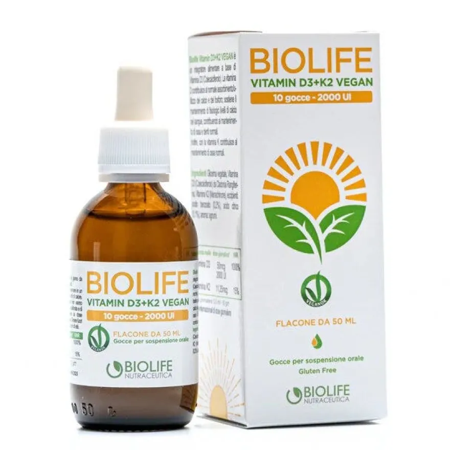 Biolife Vitamin D3+K2 Vegan Gocce 50ml