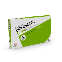 Biomineral 5 Alfa 30 Capsule - Integratore Capelli Fortezza