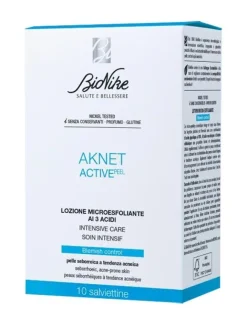Bionike Aknet ActivePeel 10 Salviettine Monouso