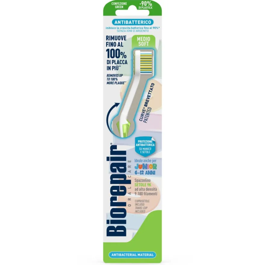 Biorepair Spazzolino Curve Junior 6-12 Anni 1 Pezzo