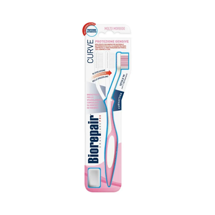 Biorepair Spazzolino Curve Protezione Gengive 1 Pezzo