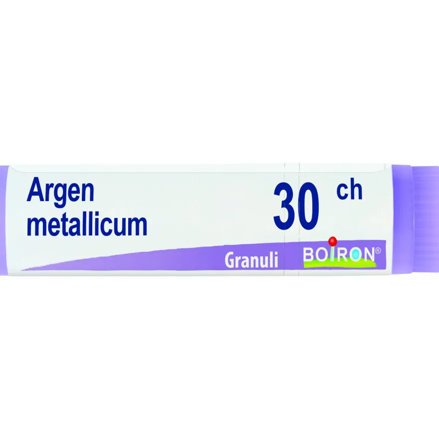 Boiron Argentum Metallicum Globuli 30Ch Dose 1g