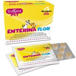 Buona Pet Enterina Flor Mangime Complementare Cani/Gatti 100 Compresse