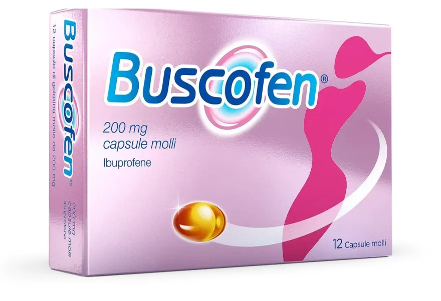 Buscofen 200 mg Con Ibuprofene Analgesico Contro Dolori Da Ciclo 12 Capsule Molli
