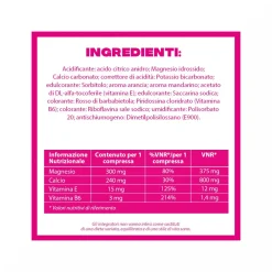 Buscofen Premestruale Integratore Alimentare, Magnesio, Vitamina B6, Vitamina E e Calcio, 15 Compresse Effervescenti