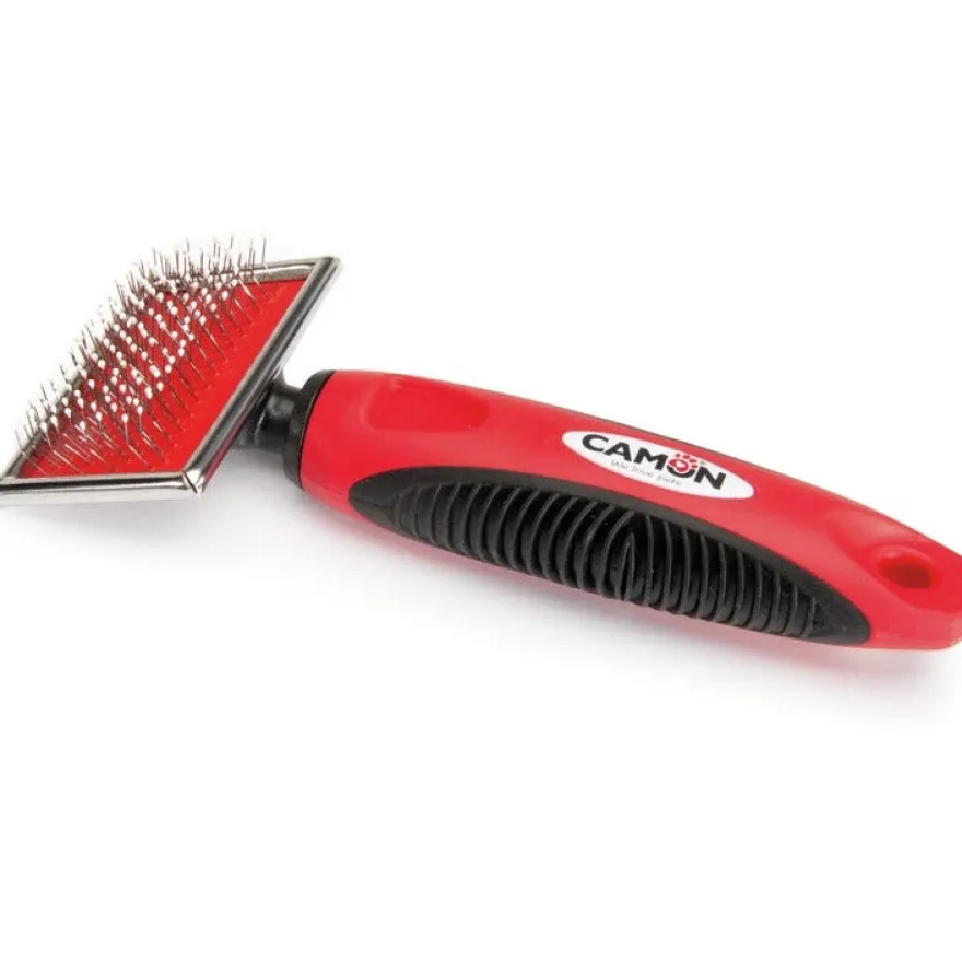 Camon Cardatore Con Denti In Acciaio Punte Arrotondate Per Cani E Gatti 6x4,5cm
