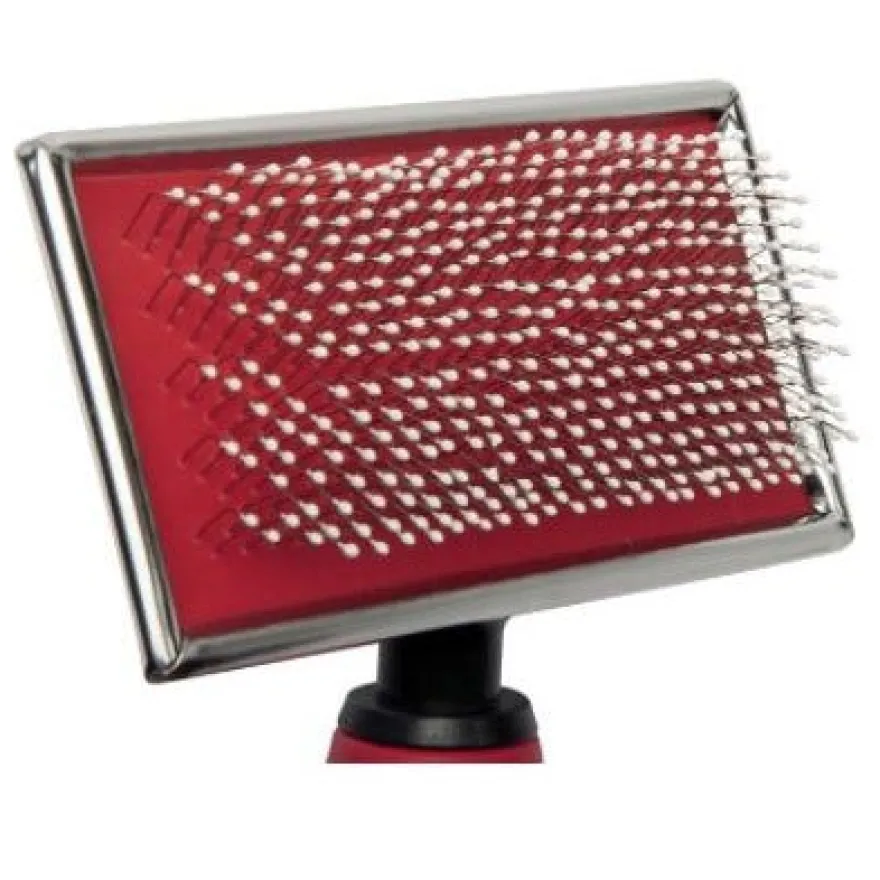 Camon Cardatore Con Denti In Acciaio Punte Arrotondate Per Cani E Gatti 12x5,5cm