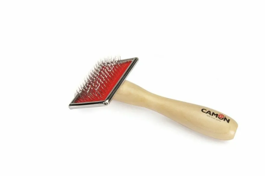 Camon Cardatore Manico Legno Per Cani/Gatti Misura Media