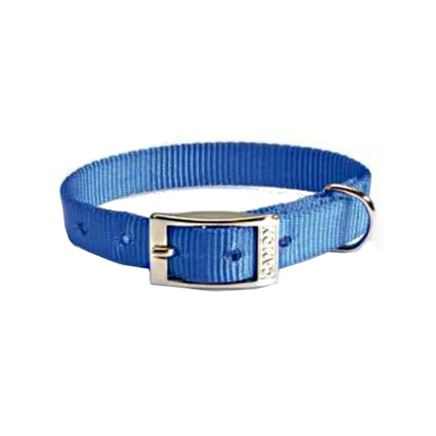 Camon Collare In Nylon Per Cani Colore Blu 12x380mm