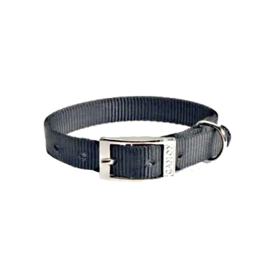 Camon Collare In Nylon Per Cani Colore Nero 25x650mm