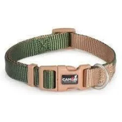 Camon Collare Regolabile Double Premium Verde/Ecru Per Cani Cuccioli 10x200cm/300mm