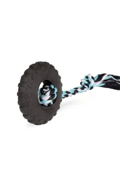 Camon Gioco Cani Pneumatico In Foam TPR Con Corda In Cotone 21cm