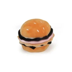 Camon Gioco Hamburger in Poliestere Con Squeaker Per Cani