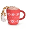 Camon Gioco Tazza Natalizia in Peluche Con Squeaker Per Cani