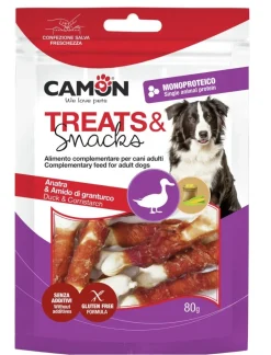 Camon Ossicini Arrotolati con Anatra Per Cani 80g