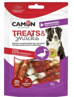 Camon Ossicini Arrotolati con Anatra Per Cani 80g
