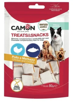Camon Sandwich di Pollo e Merluzzo Per Cani 80g