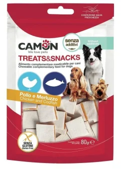 Camon Sandwich di Pollo e Merluzzo Per Cani 80g