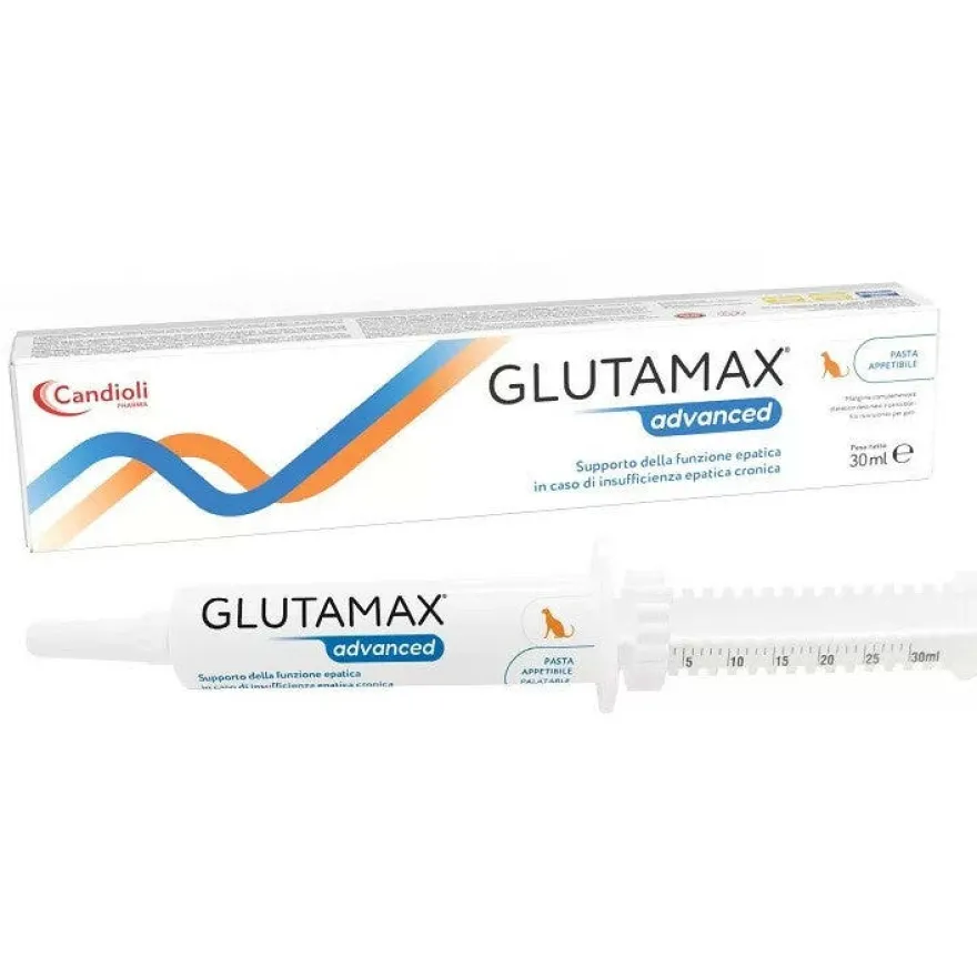 Candioli Glutamax Advanced Pasta Mangime Complementare Per Cani/Gatti 30ml Siringa Dosatrice