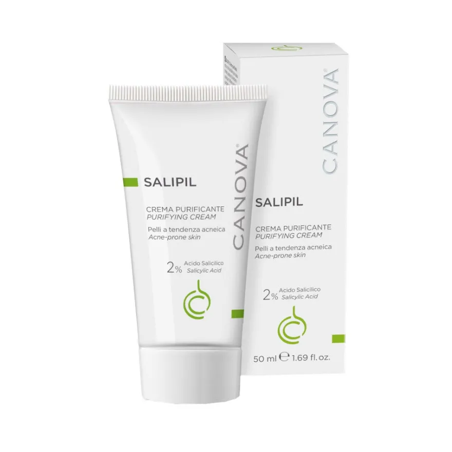Canova Salipil Crema Viso Antiacne 50ml - Trattamento Efficace