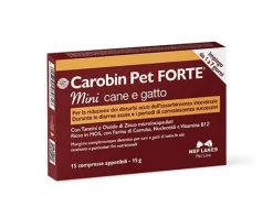 Carobin Pet Forte Mini Per Cane E Gatto 15 Compresse