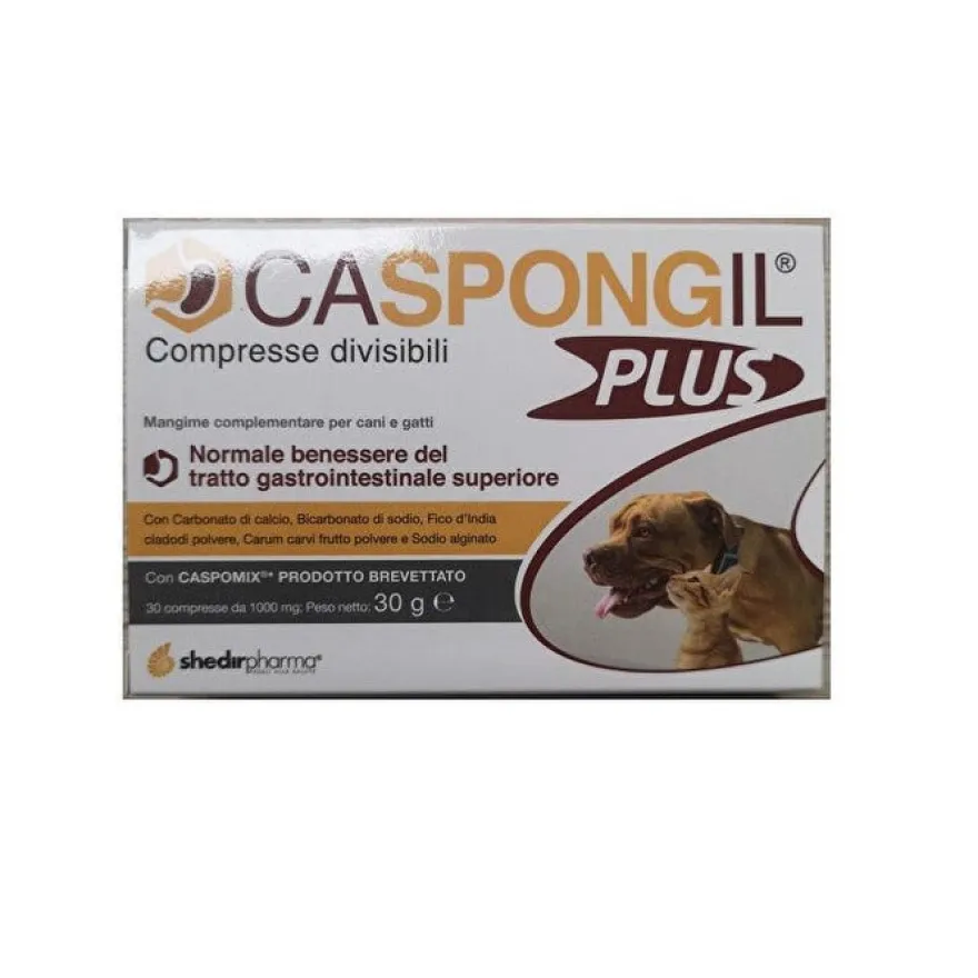 Caspongil Plus Mangime Complementare Per Cani E Gatti 30 Compresse