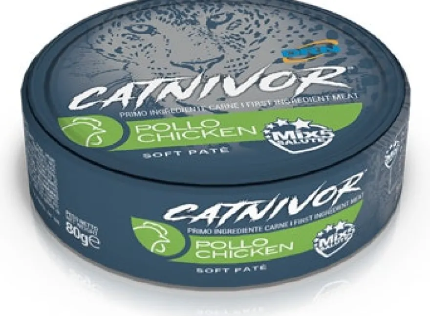 Catnivor Cibo Umido Pollo Per Gatti Adulti Lattina 80g