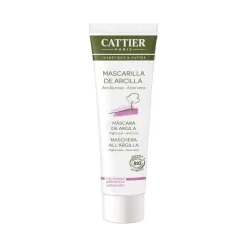 Cattier Maschera Argilla Rosa E Aloe Vera Bio Pelli Sensibili 100ml