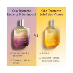Caudalie Olio Trattante Lisciante Luminosità Corpo/Capelli /Decolleté 100ml