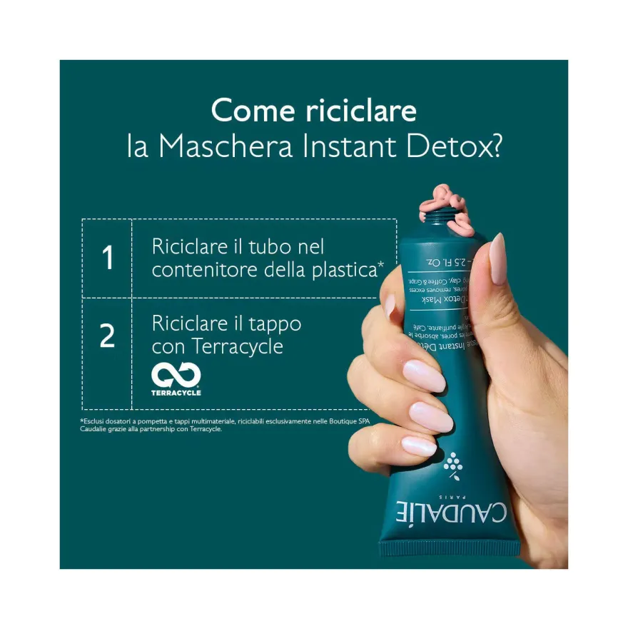 Caudalie Vinoclean Maschera Instant Detox Viso 75ml