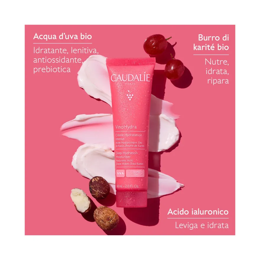 Caudalie Vinohydra Crema Idratazione Intensa Viso 60ml