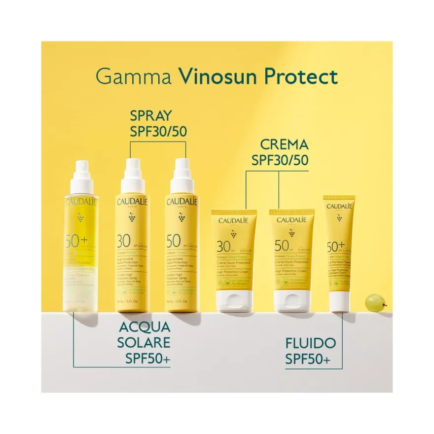 Caudalie Vinosun Protect Acqua Solare Ad Altissima Protezione 150ml SPF50+