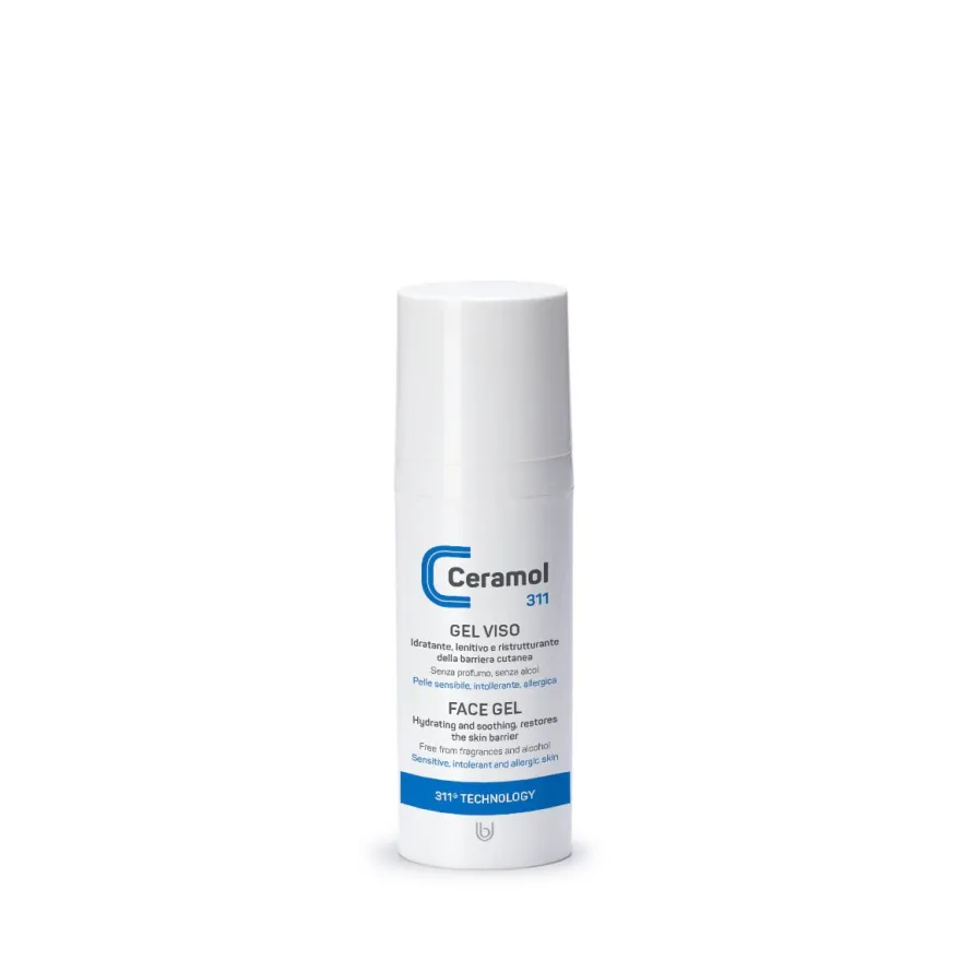 Ceramol Gel Viso 50ml - Idratazione e Protezione Pelle Sensibile