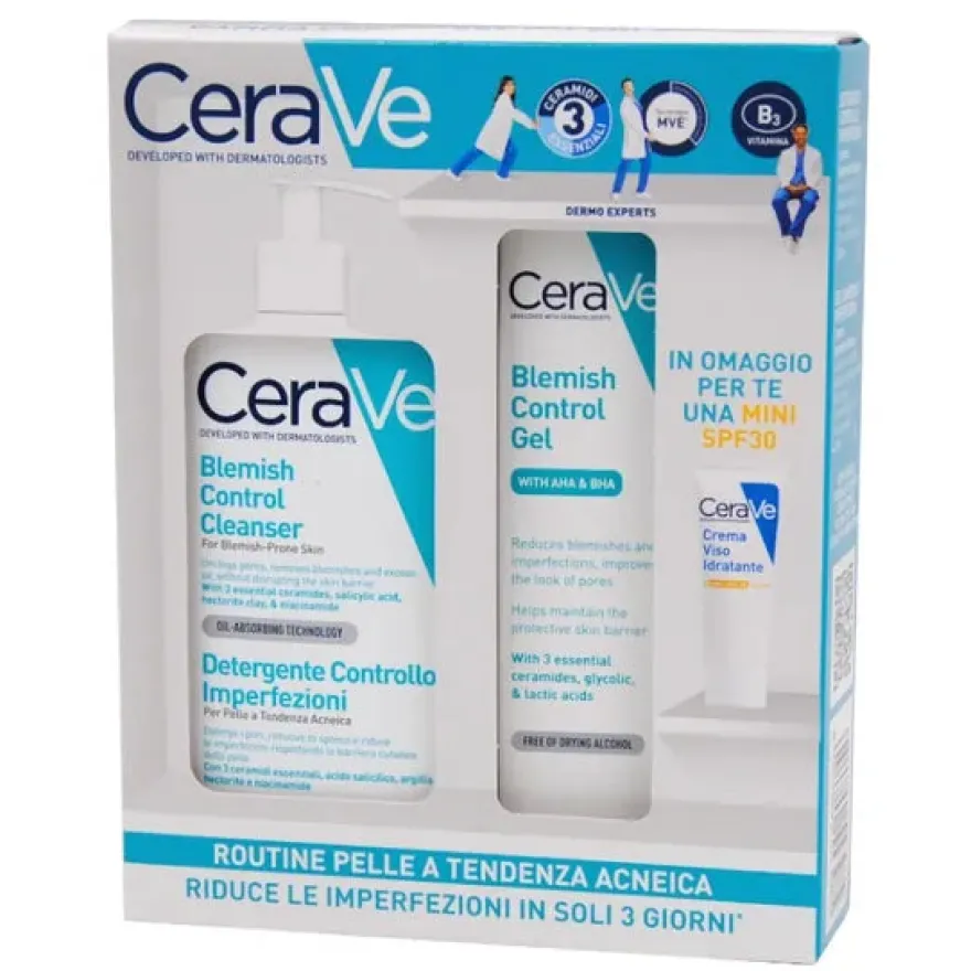 Cerave Acne Bipack Routine Anti Imperfezioni Detergente 236ml + Gel 40ml