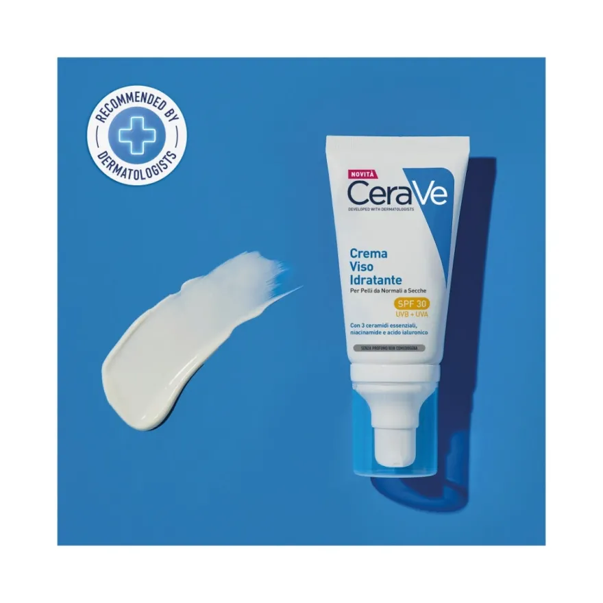 CeraVe Crema Viso Idratante SPF30 24 Ore con Acido Ialuronico 52ml