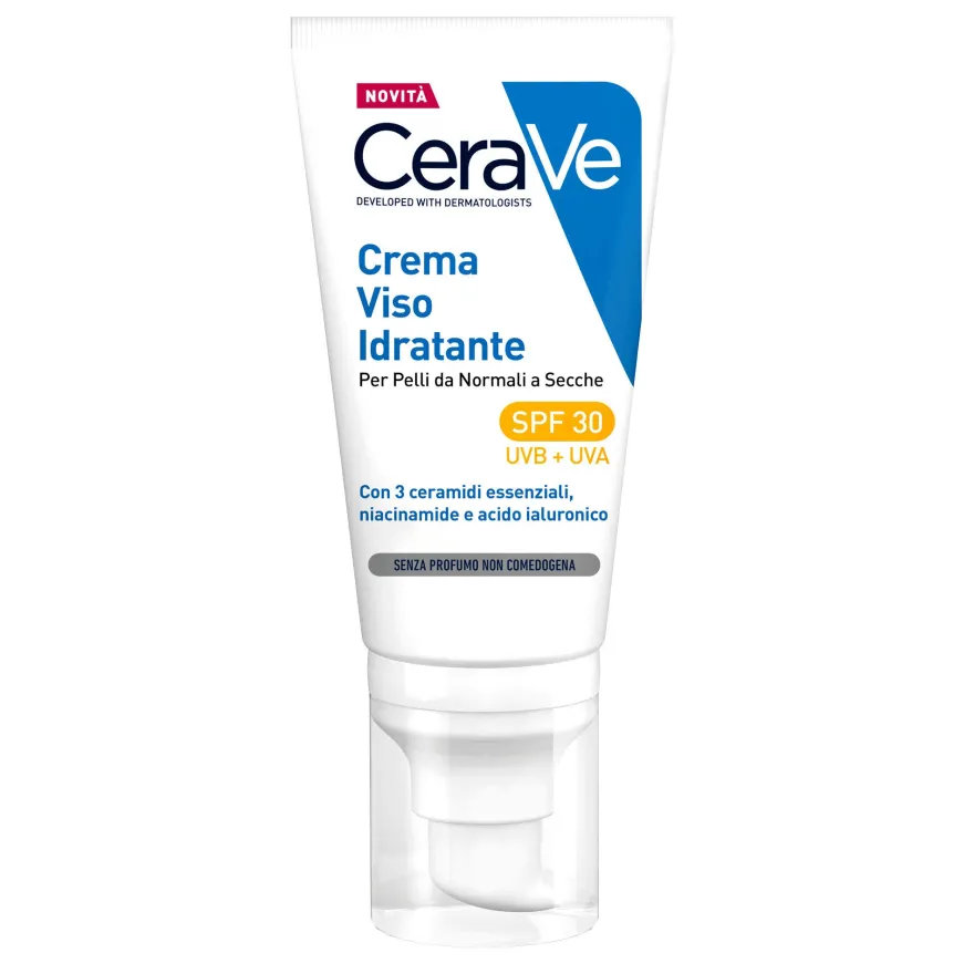 CeraVe Crema Viso Idratante SPF30 24 Ore con Acido Ialuronico 52ml