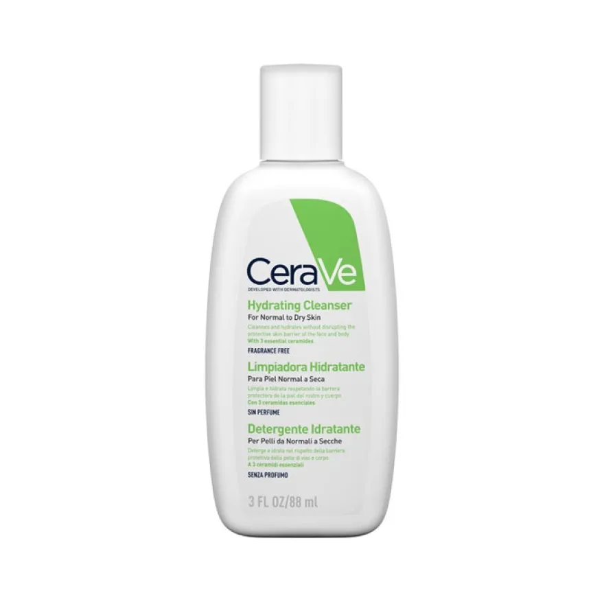 CeraVe Detergente Idratante Viso Pelle Da Normale A Secca Con Acido Ialuronico E Ceramidi 88ml