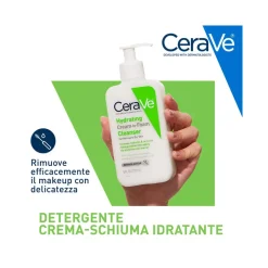 CeraVe Detergente Idratante Viso Pelle da Normale A Secca Con Acido Ialuronico E Ceramidi 236ml