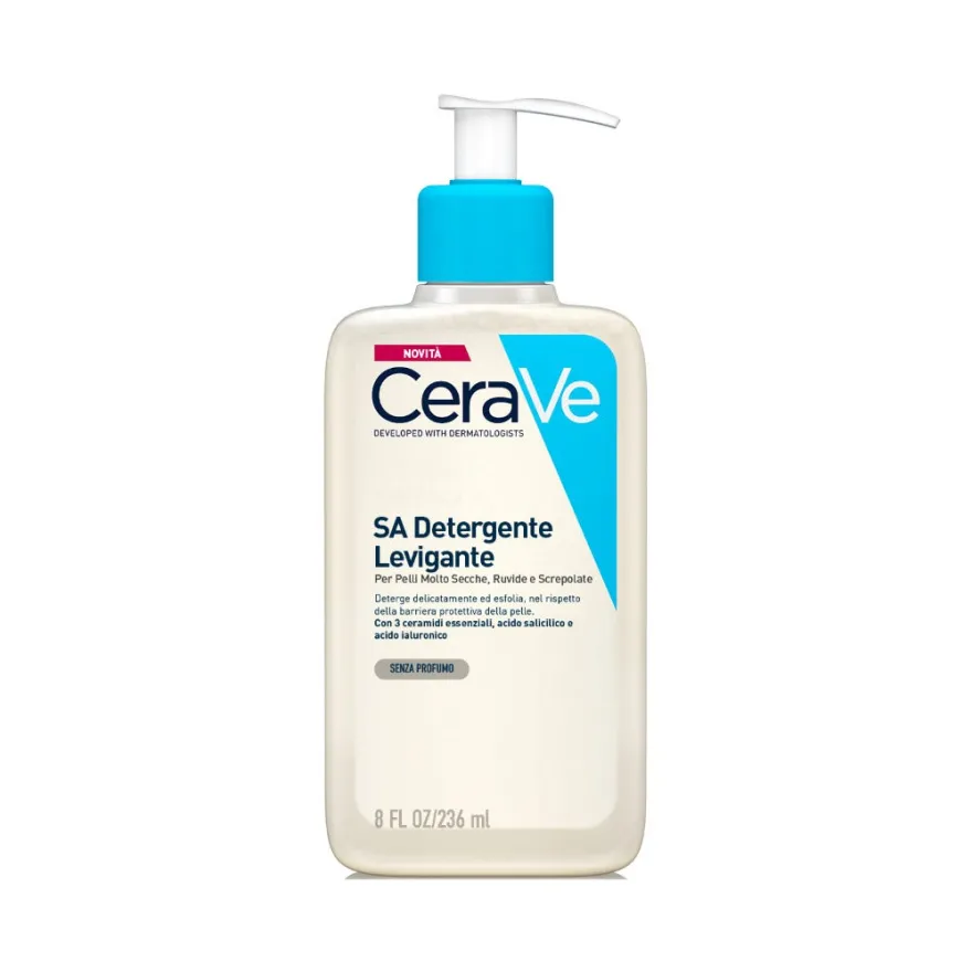 CeraVe SA Detergente Levigante Per Pelle Molto Secca Ruvida E Screpolata 236ml