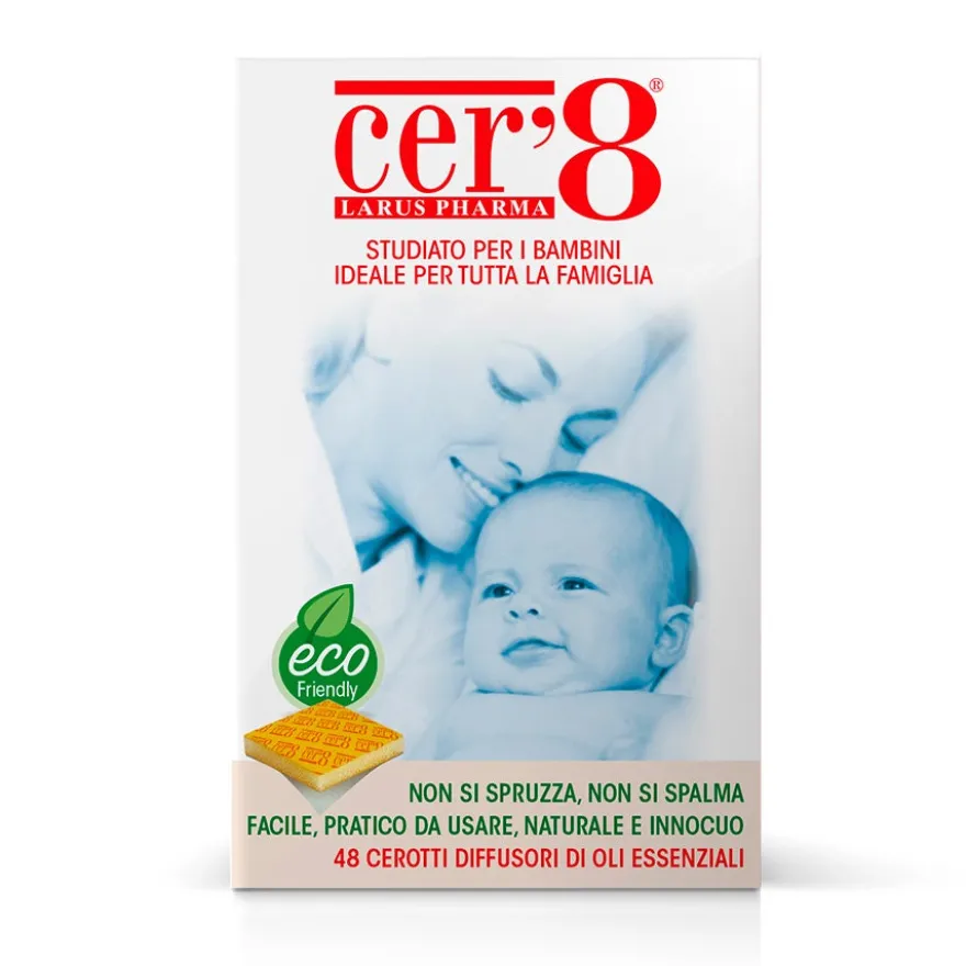 Cer'8 Family 48 Cerotti Oli Essenziali per Benessere Famigliare