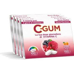 C Gum Frutti Rossi Integratore 36 Gomme