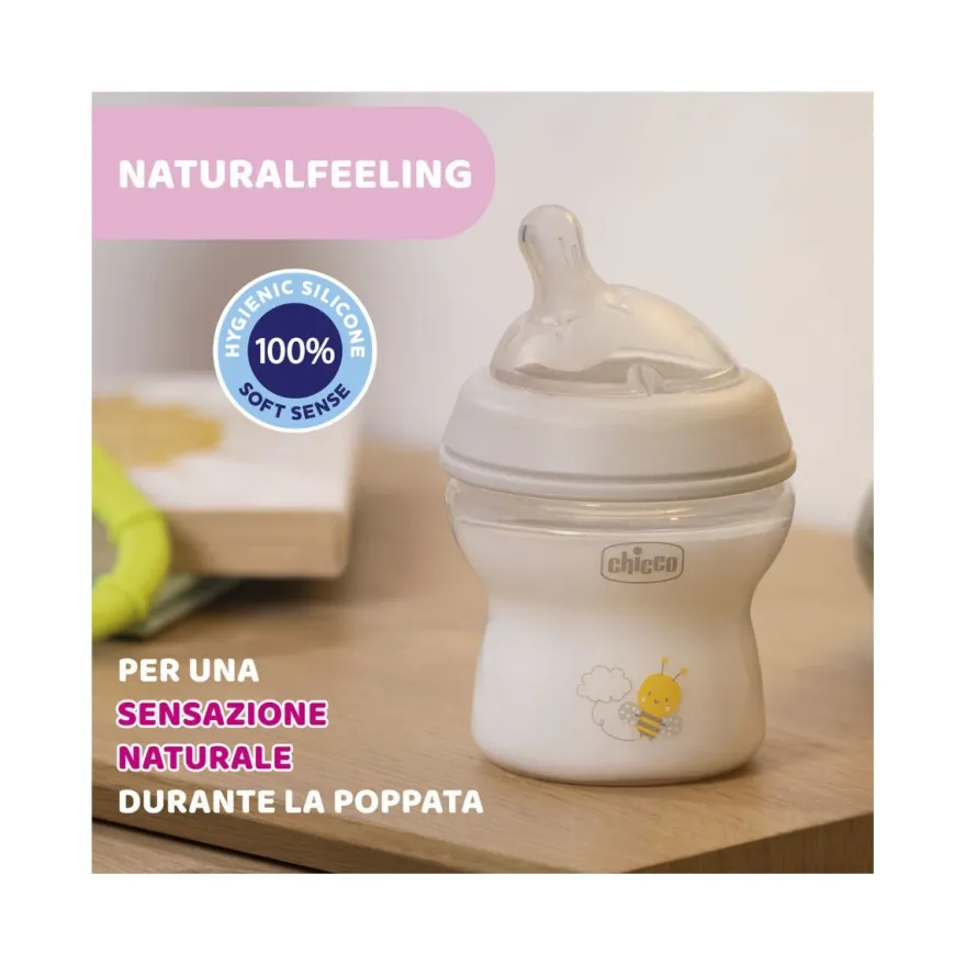 Chicco Biberon Natural Feeling Flusso Lento 150ml 0 Mesi+
