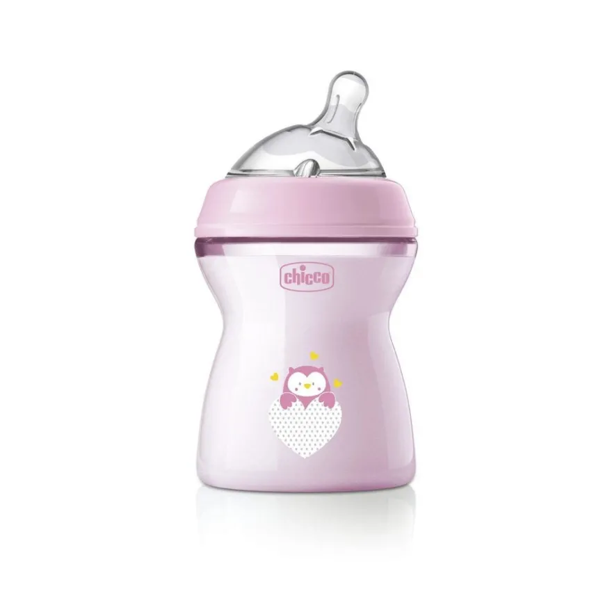 Chicco Biberon Natural Feeling Flusso Medio 2 Mesi+ Bimba 250ml