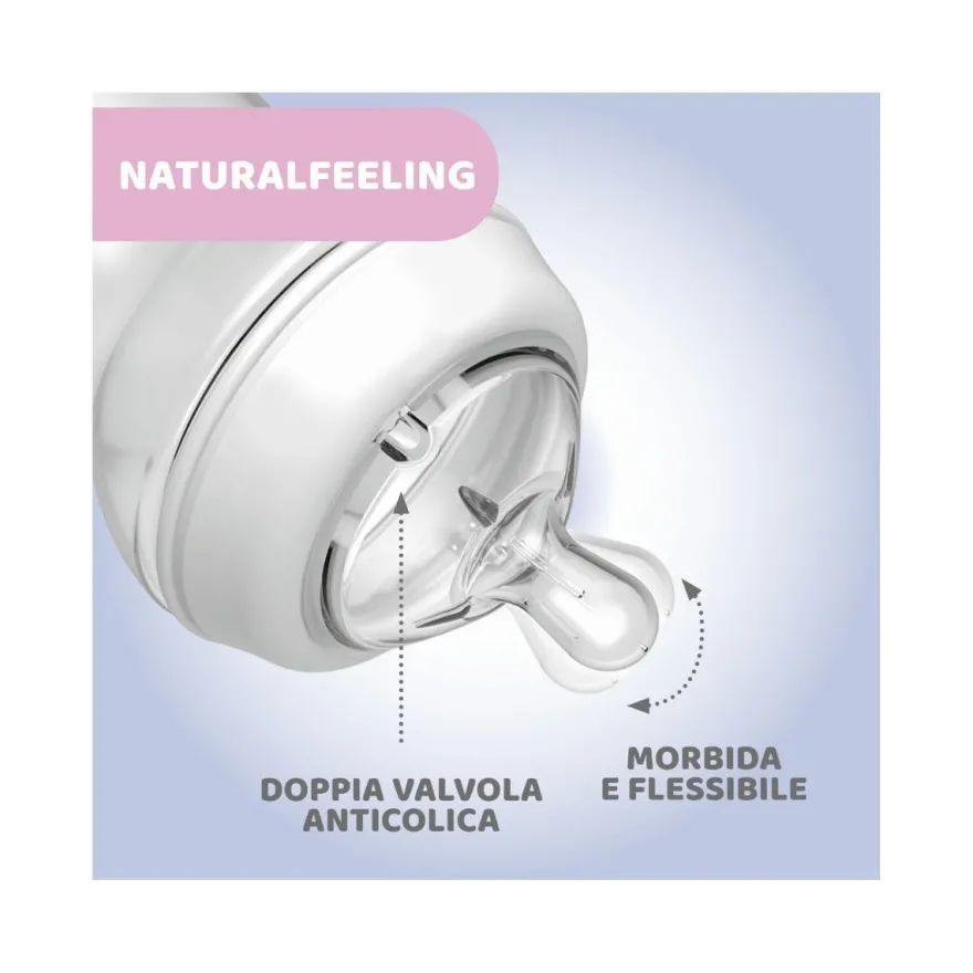 Chicco Biberon Natural Feeling Flusso Veloce 6 Mesi+ 330ml