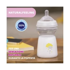 Chicco Biberon Natural Feeling Flusso Veloce 6 Mesi+ Unisex 330ml