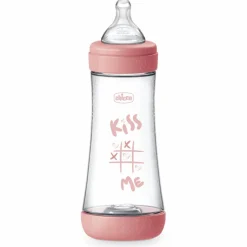 Chicco Biberon Perfect 5 Rosa Flusso Veloce 300 ml 4M+
